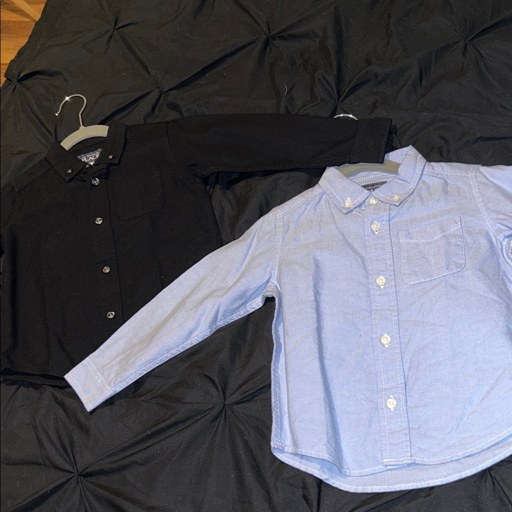 NEW Classic Black & Blue Kids Shirt Set